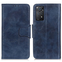 Funda de Cuero Cartera con Soporte Carcasa M02L para Xiaomi Redmi Note 11 Pro 4G Azul