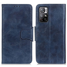 Funda de Cuero Cartera con Soporte Carcasa M02L para Xiaomi Redmi Note 11S 5G Azul