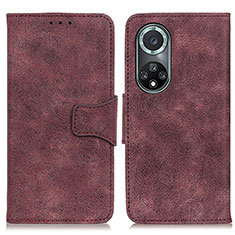 Funda de Cuero Cartera con Soporte Carcasa M03L para Huawei Nova 9 Pro Morado