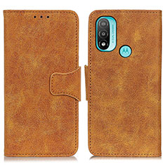 Funda de Cuero Cartera con Soporte Carcasa M03L para Motorola Moto E30 Caqui