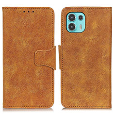 Funda de Cuero Cartera con Soporte Carcasa M03L para Motorola Moto Edge 20 Lite 5G Caqui