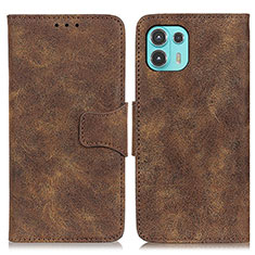 Funda de Cuero Cartera con Soporte Carcasa M03L para Motorola Moto Edge 20 Lite 5G Marron