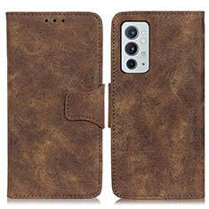 Funda de Cuero Cartera con Soporte Carcasa M03L para OnePlus 9RT 5G Marron