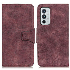 Funda de Cuero Cartera con Soporte Carcasa M03L para OnePlus 9RT 5G Morado