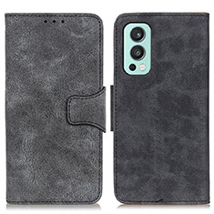 Funda de Cuero Cartera con Soporte Carcasa M03L para OnePlus Nord 2 5G Negro