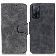 Funda de Cuero Cartera con Soporte Carcasa M03L para Oppo A53s 5G Negro