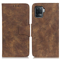 Funda de Cuero Cartera con Soporte Carcasa M03L para Oppo A94 4G Marron