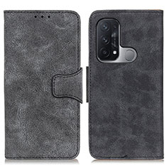 Funda de Cuero Cartera con Soporte Carcasa M03L para Oppo Reno5 A Negro