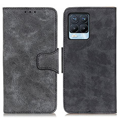 Funda de Cuero Cartera con Soporte Carcasa M03L para Realme 8 4G Negro