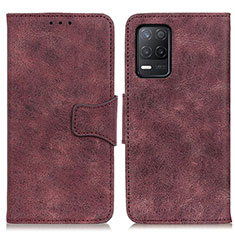 Funda de Cuero Cartera con Soporte Carcasa M03L para Realme Narzo 30 5G Morado