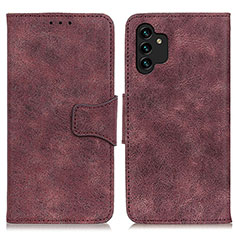 Funda de Cuero Cartera con Soporte Carcasa M03L para Samsung Galaxy A13 4G Morado