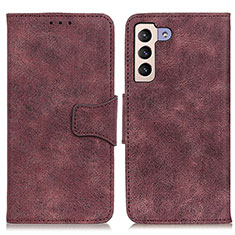 Funda de Cuero Cartera con Soporte Carcasa M03L para Samsung Galaxy S24 5G Morado