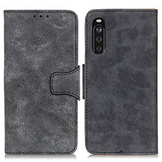 Funda de Cuero Cartera con Soporte Carcasa M03L para Sony Xperia 10 III SO-52B Negro