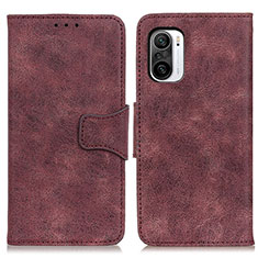 Funda de Cuero Cartera con Soporte Carcasa M03L para Xiaomi Redmi K40 5G Morado