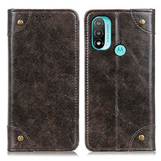 Funda de Cuero Cartera con Soporte Carcasa M04L para Motorola Moto E40 Bronze