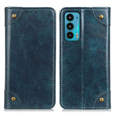 Funda de Cuero Cartera con Soporte Carcasa M04L para Motorola Moto Edge 20 5G Azul