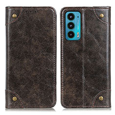 Funda de Cuero Cartera con Soporte Carcasa M04L para Motorola Moto Edge 20 5G Bronze