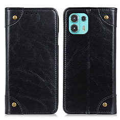 Funda de Cuero Cartera con Soporte Carcasa M04L para Motorola Moto Edge 20 Lite 5G Negro