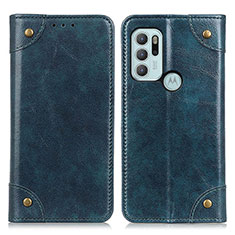 Funda de Cuero Cartera con Soporte Carcasa M04L para Motorola Moto G60s Azul