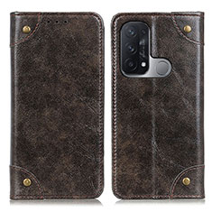 Funda de Cuero Cartera con Soporte Carcasa M04L para Oppo Reno5 A Bronze