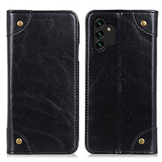 Funda de Cuero Cartera con Soporte Carcasa M04L para Samsung Galaxy A13 5G Negro