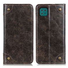 Funda de Cuero Cartera con Soporte Carcasa M04L para Samsung Galaxy A22s 5G Bronze