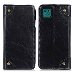 Funda de Cuero Cartera con Soporte Carcasa M04L para Samsung Galaxy F42 5G Negro