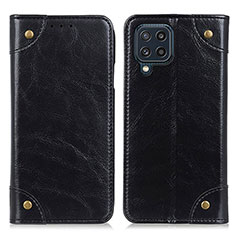 Funda de Cuero Cartera con Soporte Carcasa M04L para Samsung Galaxy M32 4G Negro