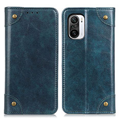 Funda de Cuero Cartera con Soporte Carcasa M04L para Xiaomi Mi 11i 5G Azul