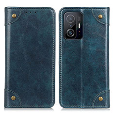 Funda de Cuero Cartera con Soporte Carcasa M04L para Xiaomi Mi 11T 5G Azul