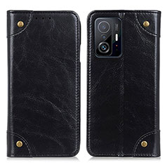 Funda de Cuero Cartera con Soporte Carcasa M04L para Xiaomi Mi 11T 5G Negro