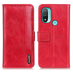 Funda de Cuero Cartera con Soporte Carcasa M05L para Motorola Moto E20 Rojo