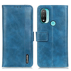 Funda de Cuero Cartera con Soporte Carcasa M05L para Motorola Moto E30 Azul