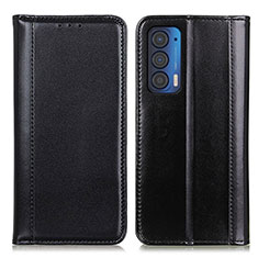 Funda de Cuero Cartera con Soporte Carcasa M05L para Motorola Moto Edge (2021) 5G Negro