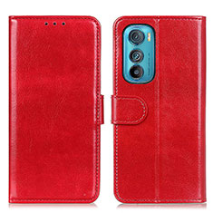 Funda de Cuero Cartera con Soporte Carcasa M05L para Motorola Moto Edge 30 5G Rojo