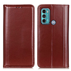 Funda de Cuero Cartera con Soporte Carcasa M05L para Motorola Moto G40 Fusion Marron