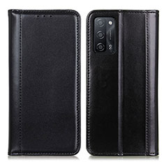 Funda de Cuero Cartera con Soporte Carcasa M05L para Oppo A53s 5G Negro