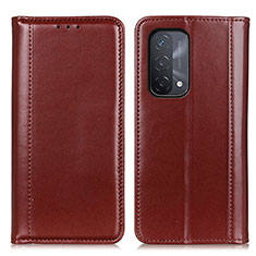 Funda de Cuero Cartera con Soporte Carcasa M05L para Oppo A54 5G Marron