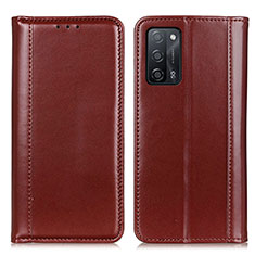 Funda de Cuero Cartera con Soporte Carcasa M05L para Oppo A56 5G Marron