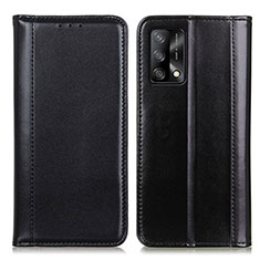 Funda de Cuero Cartera con Soporte Carcasa M05L para Oppo A74 4G Negro