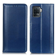 Funda de Cuero Cartera con Soporte Carcasa M05L para Oppo A94 4G Azul