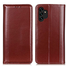 Funda de Cuero Cartera con Soporte Carcasa M05L para Samsung Galaxy A04s Marron