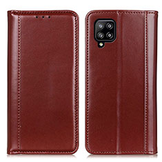 Funda de Cuero Cartera con Soporte Carcasa M05L para Samsung Galaxy A22 4G Marron