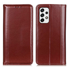 Funda de Cuero Cartera con Soporte Carcasa M05L para Samsung Galaxy A53 5G Marron