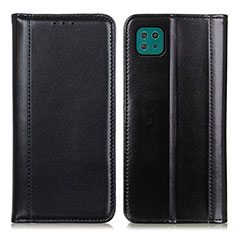 Funda de Cuero Cartera con Soporte Carcasa M05L para Samsung Galaxy F42 5G Negro