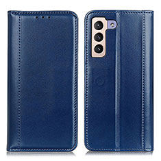 Funda de Cuero Cartera con Soporte Carcasa M05L para Samsung Galaxy S22 Plus 5G Azul