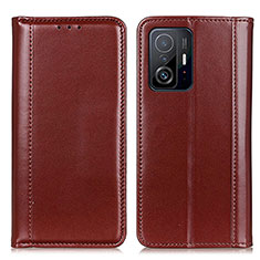 Funda de Cuero Cartera con Soporte Carcasa M05L para Xiaomi Mi 11T 5G Marron