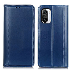 Funda de Cuero Cartera con Soporte Carcasa M05L para Xiaomi Redmi K40 5G Azul