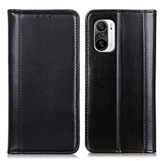 Funda de Cuero Cartera con Soporte Carcasa M05L para Xiaomi Redmi K40 5G Negro