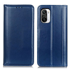 Funda de Cuero Cartera con Soporte Carcasa M05L para Xiaomi Redmi K40 Pro+ Plus 5G Azul